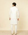 Warm White Imperial Jaal Patterned Jacket image number 3
